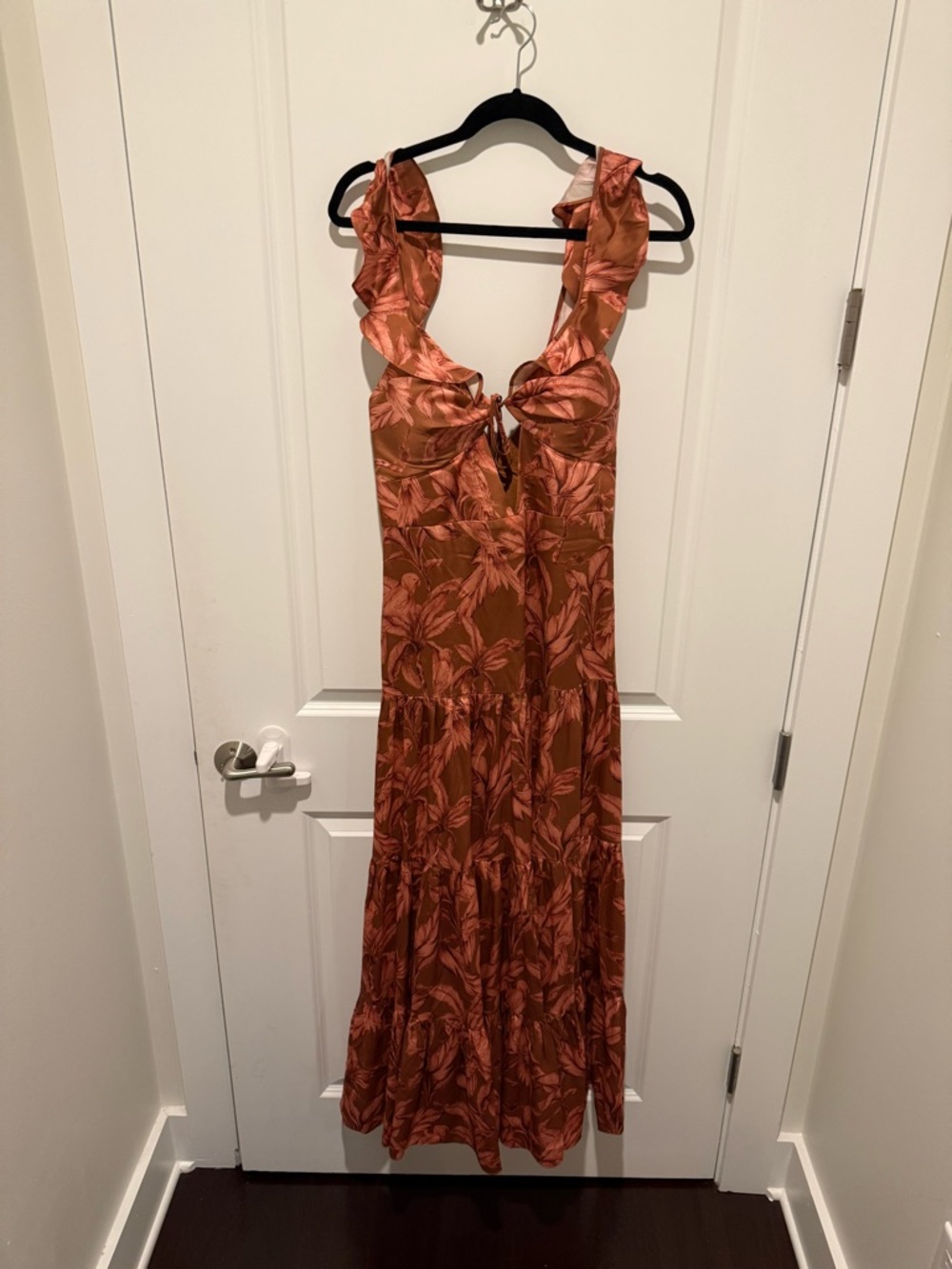 Significant Other Tiered Maxi Dress in Rust Floral - NWT - Picture 2 of 6